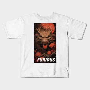 FURIOUS - DARK FANTASY ART STYLE Kids T-Shirt